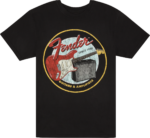 FENDER 1946 GUITARS &AMPLIFIERS T-SHIRT VINTAGE BLACK L