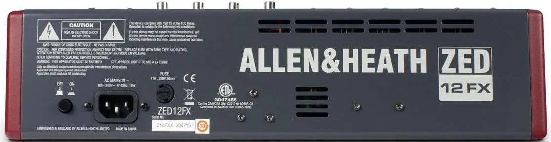 ALLENHEATH ZED-12FX