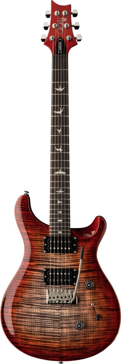 PRS SE CUSTOM 24 CHARCOAL CHERRY BURST 2025