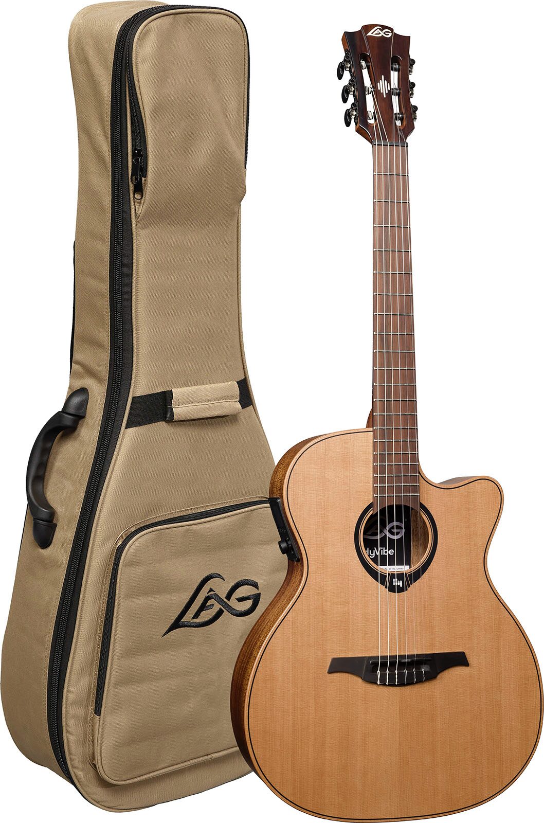 LAG HV10-N-ACE NYLON HYVIBE 2 SMART GUITAR