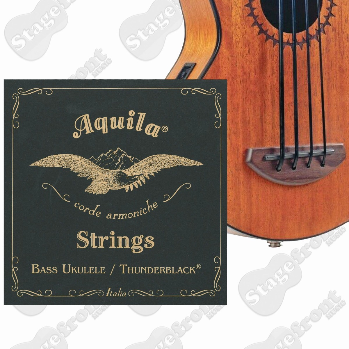 AQUILA BASSOUKULELEN KIELISARJA THUNDERBLACK