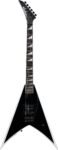 JACKSON PRO WES BORLAND KING V BLACK WITH WHITE BEVELS