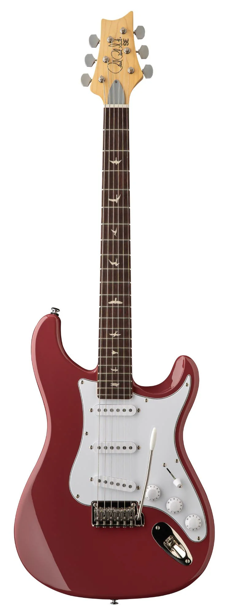 PRS SE JOHN MAYER SILVER SKY DERBY RED