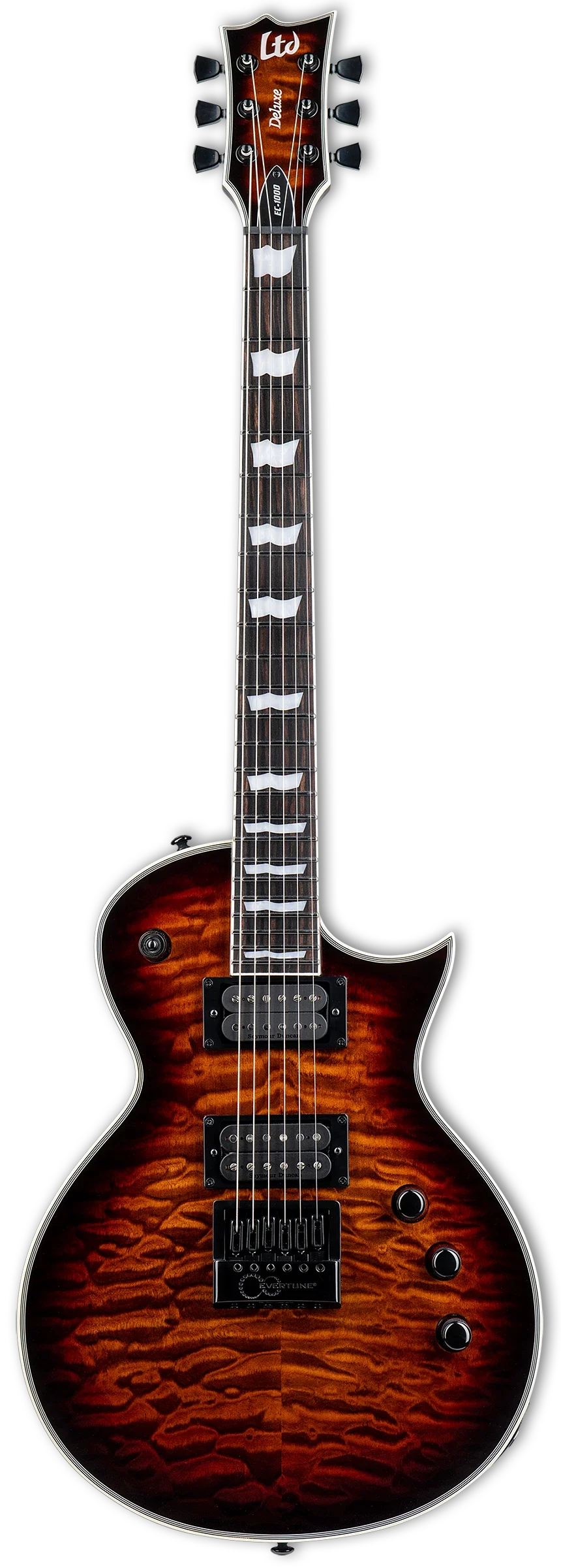 ESP LTD EC-1000ET QM DARK BROWN SUNBURST