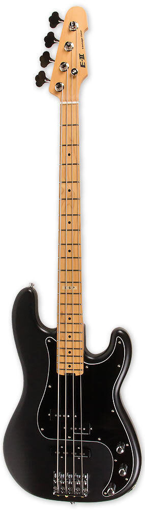 ESP E-II VINTAGE 4 PJ MAPLE BLACK HALF SATIN
