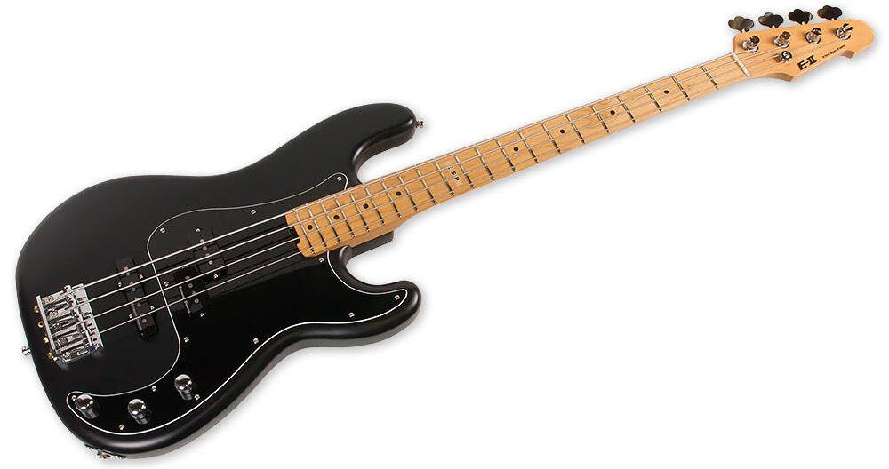 ESP E-II VINTAGE 4 PJ MAPLE BLACK HALF SATIN
