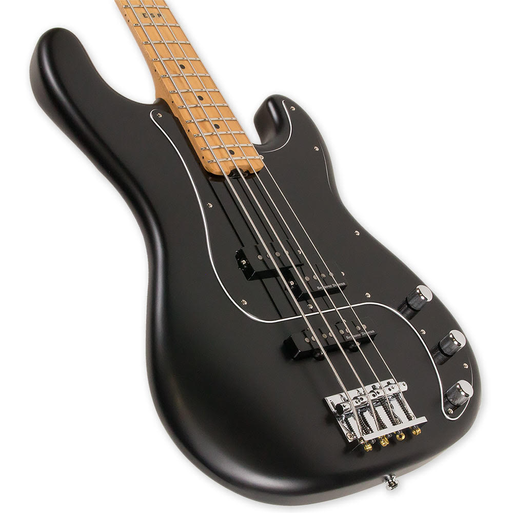 ESP E-II VINTAGE 4 PJ MAPLE BLACK HALF SATIN