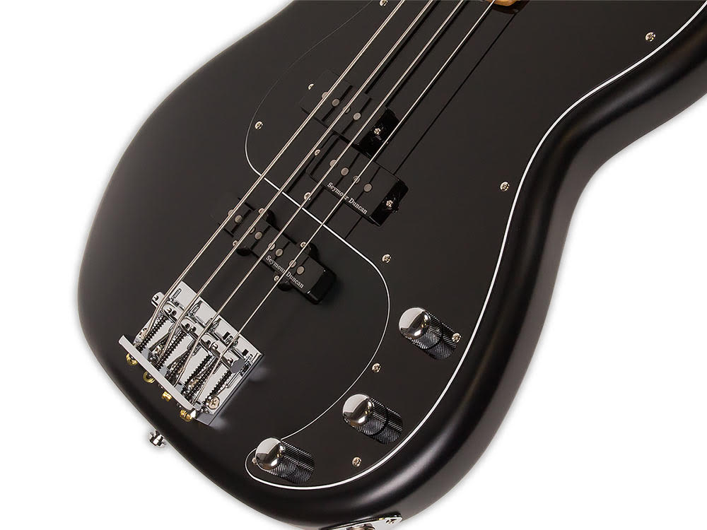 ESP E-II VINTAGE 4 PJ MAPLE BLACK HALF SATIN