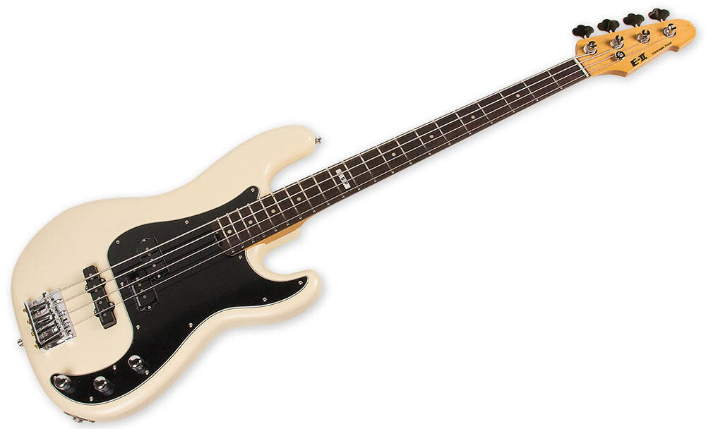 ESP E-II VINTAGE 4 PJ OLYMPIC WHITE HALF SATIN