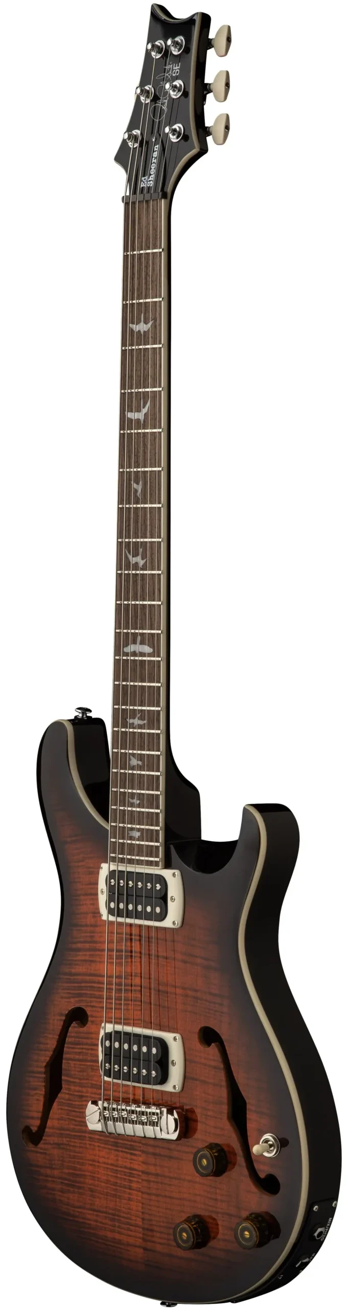 PRS SE ED SHEERAN HOLLOWBODY I PIEZO BARITONE ORANGE TIGER SMOKEBURST