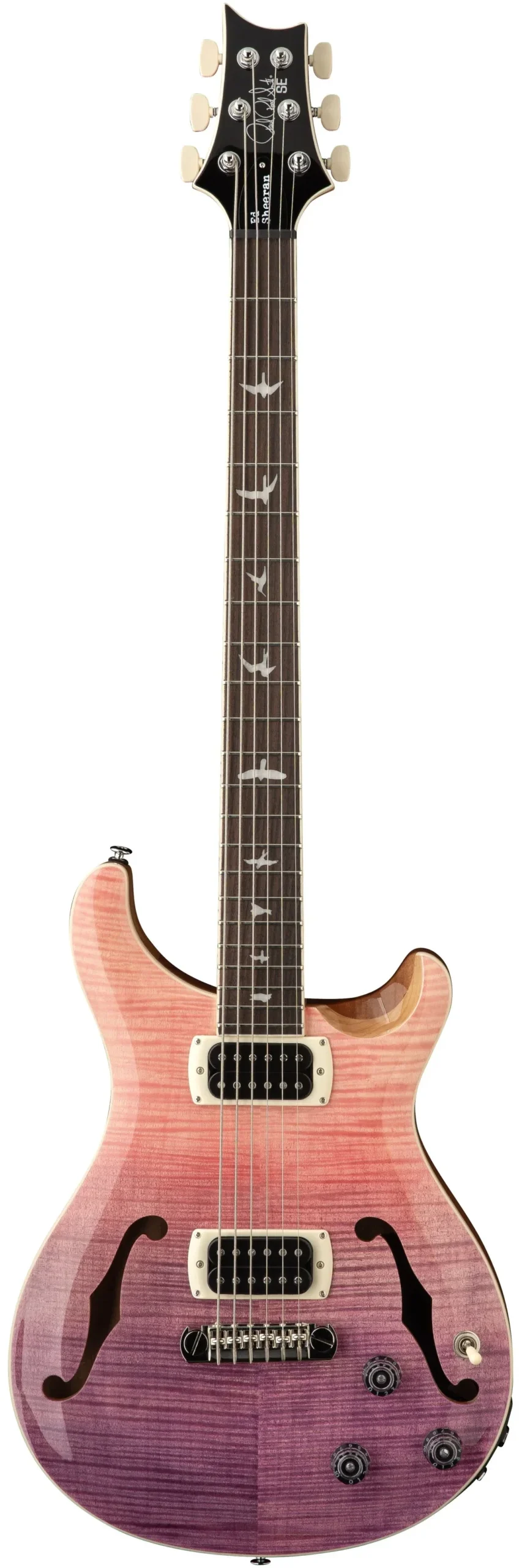 PRS SE ED SHEERAN HOLLOWBODY I PIEZO BARITONE PINK OMBRE