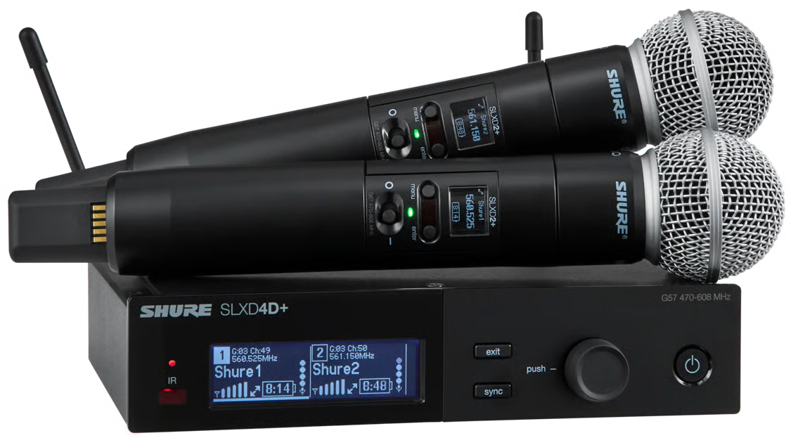 SHURE SLXD24D+/SM58 DUAL VOCAL SET