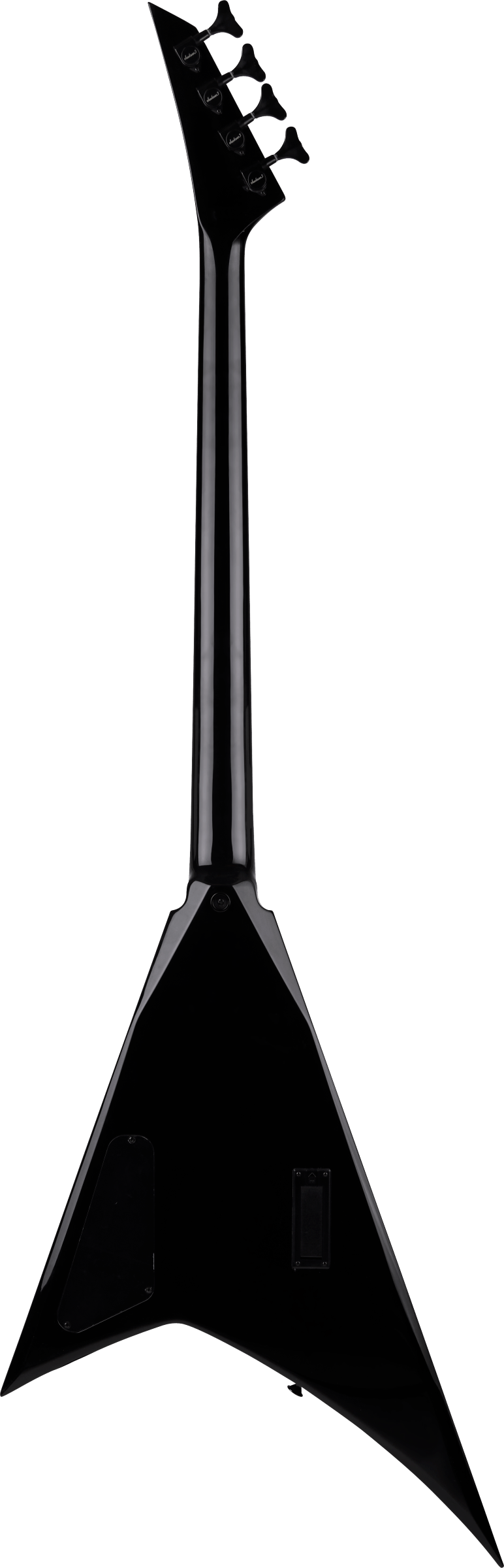 JACKSON X RRB IV BASS BLACK WITH WHITE PINSTRIPES