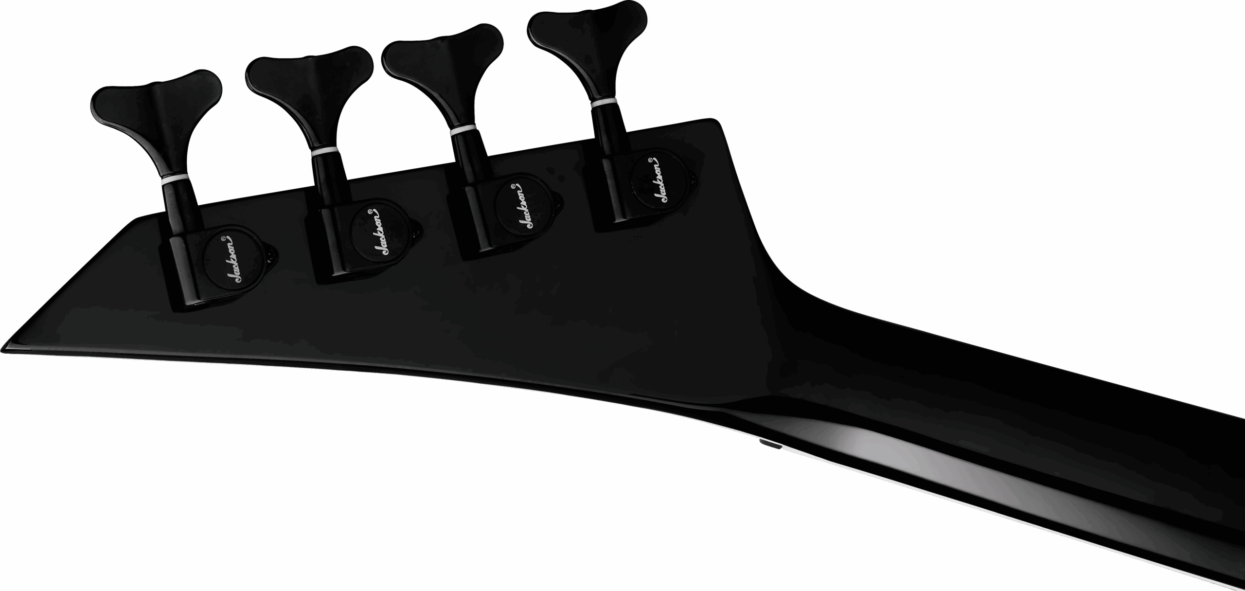 JACKSON X RRB IV BASS BLACK WITH WHITE PINSTRIPES