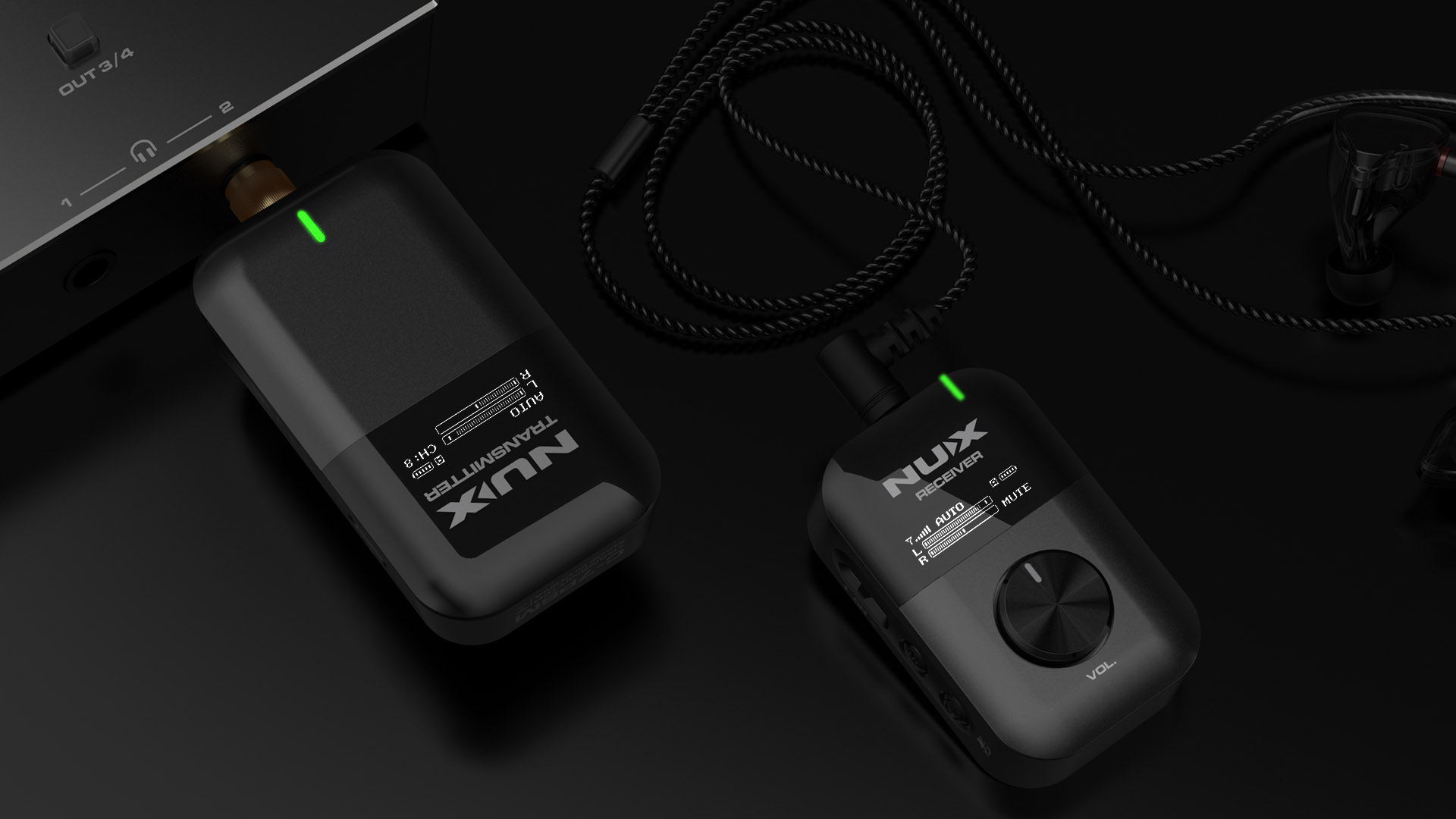 NUX C-7x4 WIRELESS IN-EAR MONITOR 5.8GHZ 4-PACK