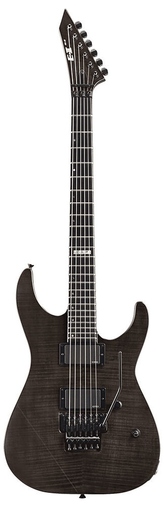 ESP E-II M-II NECK THRU FR FM SEE THRU BLACK