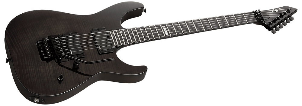 ESP E-II M-II NECK THRU FR FM SEE THRU BLACK
