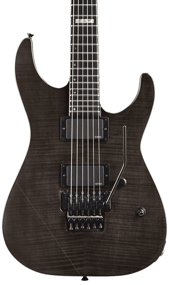 ESP E-II M-II NECK THRU FR FM SEE THRU BLACK