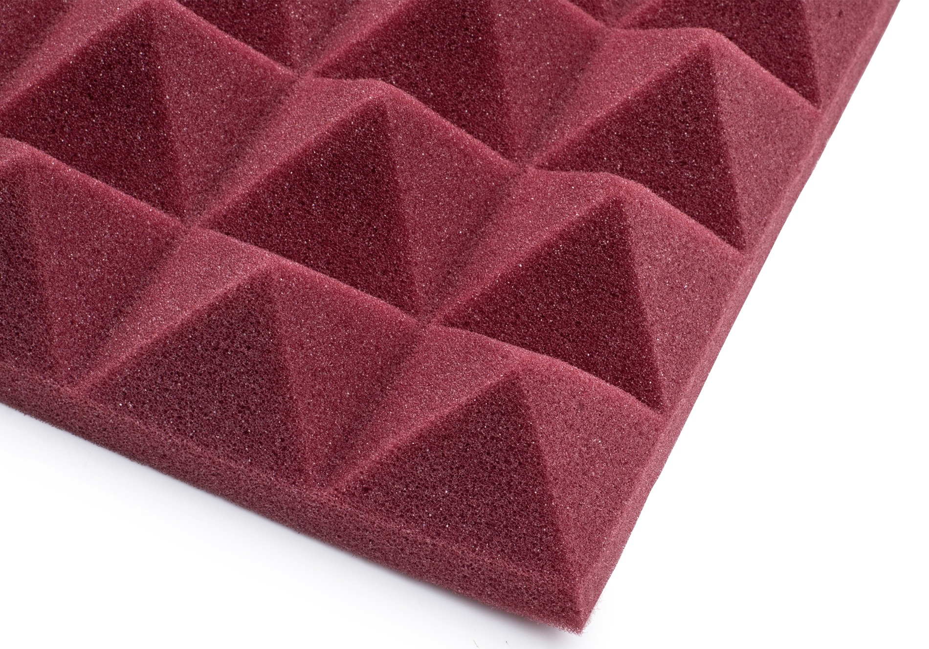 GATOR ACOUSTIC PYRAMID PANEL 12"x12" 8-PACK BURGUNDY