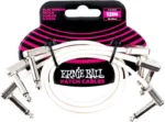 ERNIEBALL EB-6386 FLAT PATCH CABLE 30CM 3 SET WHITE