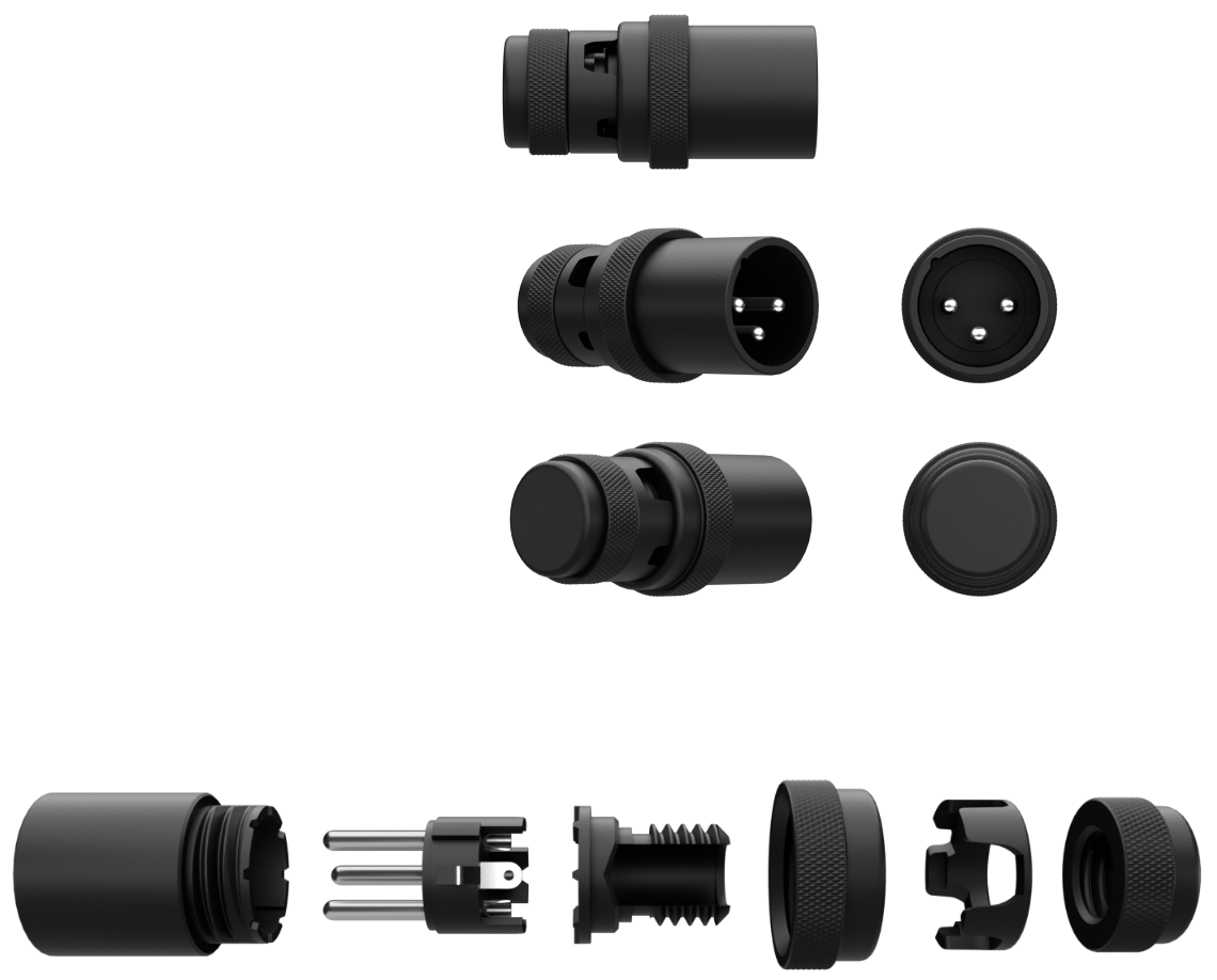 SP CONNECTORS SPXA-M BLACK